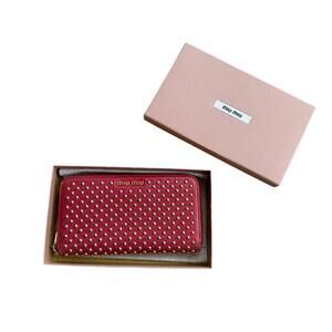 Miu Miu Women's Red Wallet-purs
